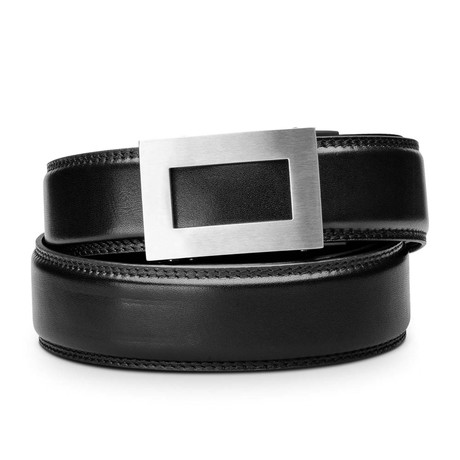 Icon Belt // Stainless Steel + Black