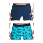 Crab Boxer // Navy // Pack of 2 (XL)