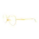 Unisex 0337O Round Optical Frames // Gold
