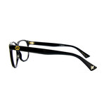 Women's 0166O005 Rectangular Optical Glasses // Black