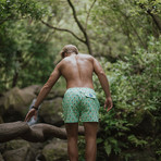 Pineapple Vibes Originals Swim Trunks // Green (L)