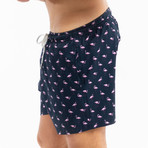 Flamingo Originals Swim Trunks // Navy (M)