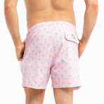 Palm Classics Swim Trunks // Pink (M)