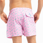 Gekko Originals Swim Trunks // Pink (L)