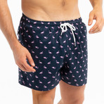 Flamingo Originals Swim Trunks // Navy (M)