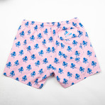 Octopus Classics Swim Trunks // Pink (L)