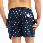 Flamingo Originals Swim Trunks // Navy (M)