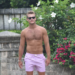 Anchors Classics Swim Trunks // Pink (L)