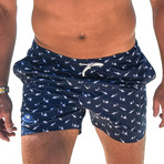 Sharks Classics Swim Trunks // Navy (L)