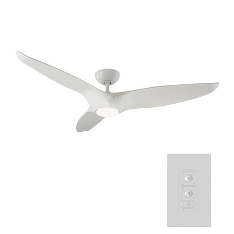 Morpheus III // Indoor+ Outdoor 3-Blade Smart Ceiling Fan + LED Light Kit + Wall Control