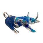 Bull // Resin Sculpture (Blue)