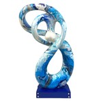 Sculpture // Blue + White