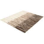 Ashley // Cowhide Patchwork Rug // Brown + Cream