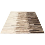 Ashley // Cowhide Patchwork Rug // Brown + Cream