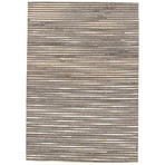 ECARPETGALLERY Cowhide Patchwork // Dark Gray Rug // 5'3" x 7'8"