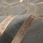 Ana // Cowhide Patchwork Rug // Dark Gray