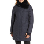 Women's Sienna Cocoon Coat // Heather Navy (XS)