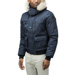 Men's Higgins Bomber Jacket // Navy (XS)