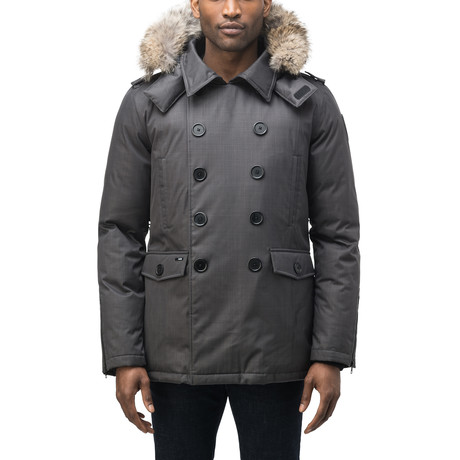 Men's Kato Peacoat // Steel Gray (XS)