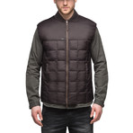 Men's Paavo Lightweight Vest // Dark Brown + Rust (XS)