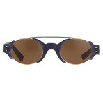 Women's 8C3 Sunglasses // Royal Blue + Gold + Brown