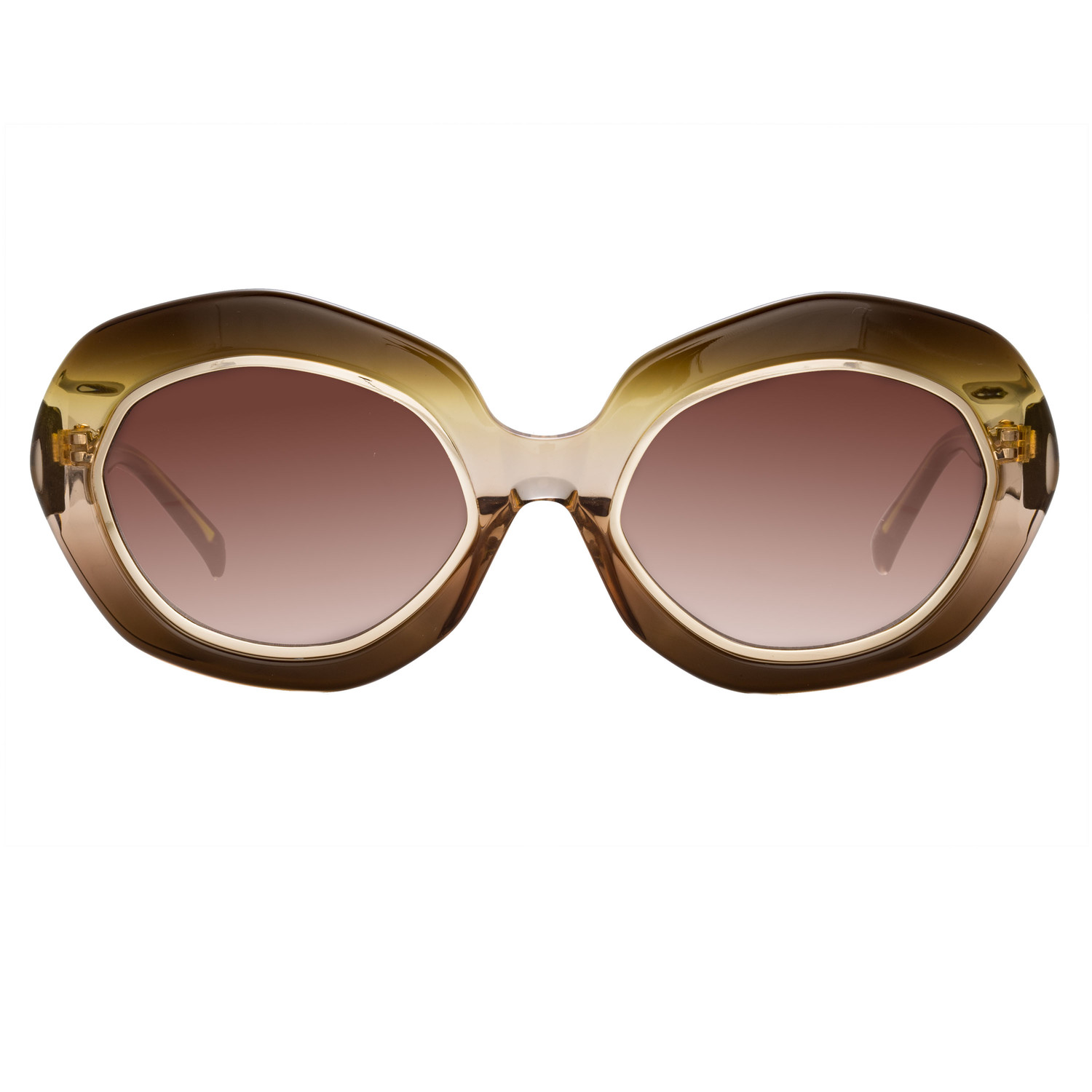 Women's 33C2 Sunglasses // Lotus + Gold + Brown Gradient - Erdem ...