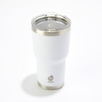 Vacuum Sealed Stainless Steel Tumbler // 21 oz (White)