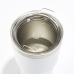 Vacuum Sealed Stainless Steel Tumbler // 21 oz (White)