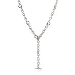 Crivelli 18k White Gold Drop Necklace