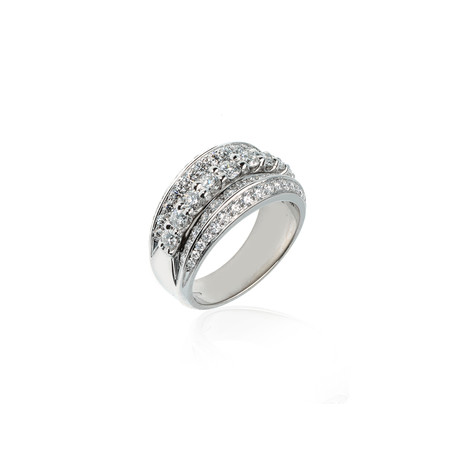 Crivelli 18k White Gold Diamond Ring // Ring Size: 8