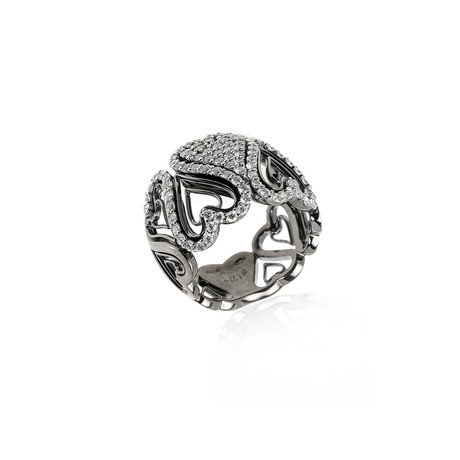 Crivelli 18k White Gold Diamond Ring II // Ring Size: 7