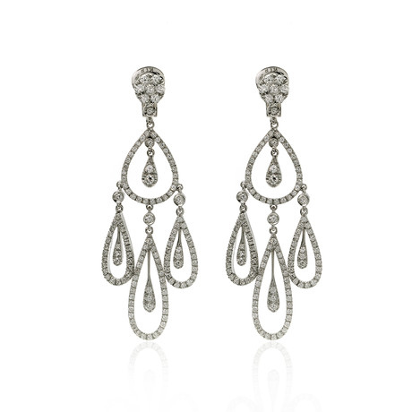 Crivelli 18k White Gold Diamond Earrings IV