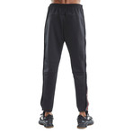 Striped Snap Track Pant // Black (2XL)