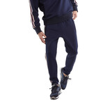 Striped Snap Track Pant // Navy (M)