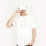 Shimuchan Foil Crew Neck Tee // Optic White (L)