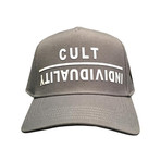 Curved Brim Upside Down Logo Hat (Charcoal)