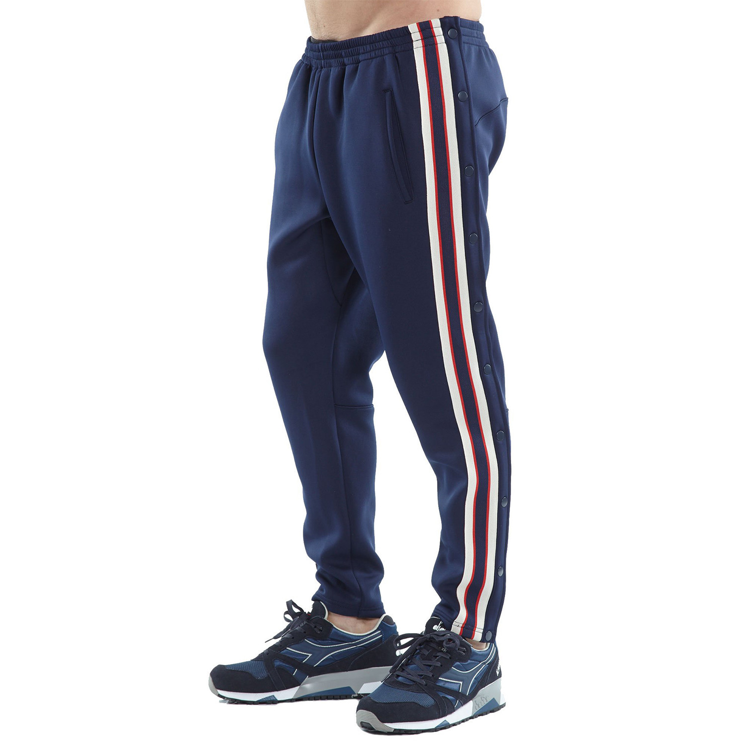 Striped Snap Track Pant // Navy (S) - Cult of Individuality - Touch of ...
