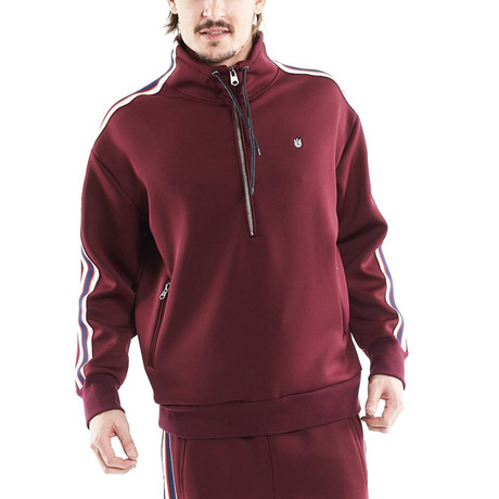 1/2 Zip Pullover // Burgundy (S)