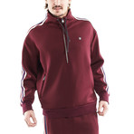 1/2 Zip Pullover // Burgundy (2XL)