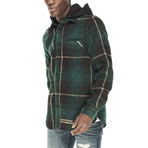 Plaid Shirt Jacket // Green (M)