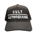 Curved Brim Upside Down Logo Hat (Charcoal)