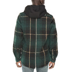 Plaid Shirt Jacket // Green (2XL)