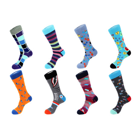 Crew Sock Combo Set // Capri // 8 Pack - Unsimply Stitched - Touch of ...