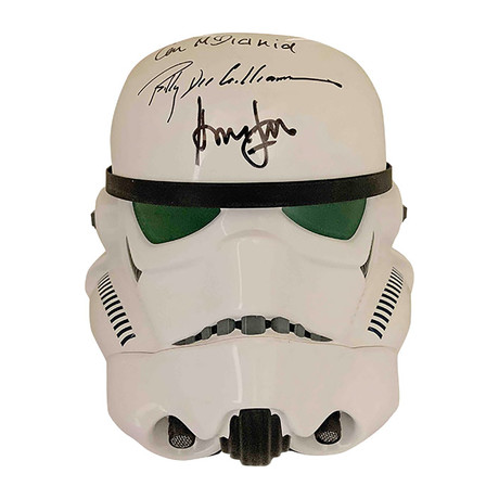 Star Wars Cast // Signed Stormtrooper Helmet