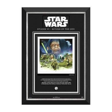 Return Of The Jedi // Limited Edition Display 83/183 // Etched Facsimile Signatures