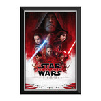 Star Wars Ep VIII The Last Jedi // Official Movie Poster // Framed Canvas