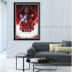 Star Wars Ep VIII The Last Jedi // Official Movie Poster // Framed Canvas