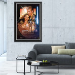 Star Wars Ep II Attack Of The Clones // Vintage Movie Poster // Framed Canvas