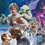 Empire Strikes Back 40th Anniversary Movie Poster // Framed Canvas Print