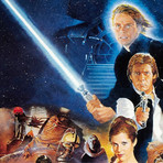 Star Wars Ep VI Return Of The Jedi // Vintage Movie Poster // Framed Canvas